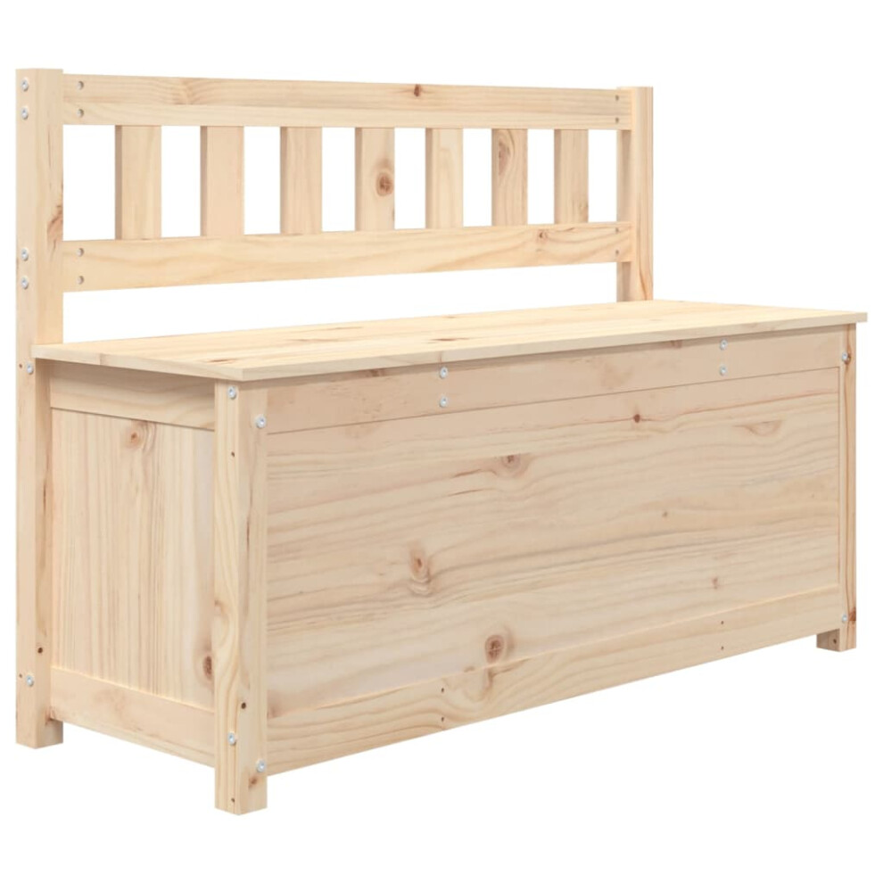Vidaxl (Natural) Solid Wood Pine Bench Chair Multi Colours 110X41x76.5 Cm|80X41x77 Cm
