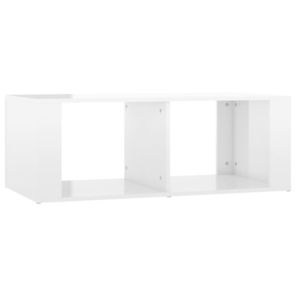 (high gloss white) vidaXL Coffee Table Engineered Wood Side Sofa Couch Accent Table Multi Colours