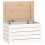 VidaXL (white, 59.5 x 36.5 x 33 cm) vidaXL Solid Wood Pine Storage Box Storage Chest Tool Box Multi Colours/Sizes 2