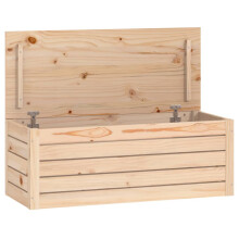 (natural, 89 x 36.5 x 33 cm) vidaXL Solid Wood Pine Storage Box Storage Chest Tool Box Multi Colours/Sizes