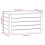 VidaXL (white, 59.5 x 36.5 x 33 cm) vidaXL Solid Wood Pine Storage Box Storage Chest Tool Box Multi Colours/Sizes 10