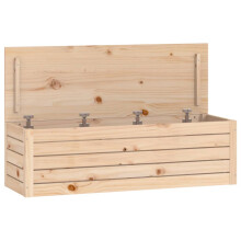(natural, 109 x 36.5 x 33 cm) vidaXL Solid Wood Pine Storage Box Storage Chest Tool Box Multi Colours/Sizes