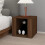 VidaXL (brown oak) vidaXL Bedside Table Engineered Wood Nightstand Side End Table Multi Colours 3
