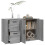 VidaXL (grey sonoma) vidaXL Sideboard Engineered Wood Storage Cupboard Organiser Multi Colours 5