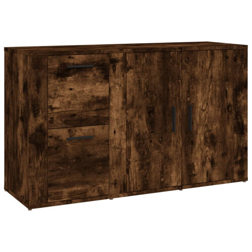 VidaXL (smoked oak) vidaXL Sideboard Engineered Wood Storage Cupboard Organiser Multi Colours 1