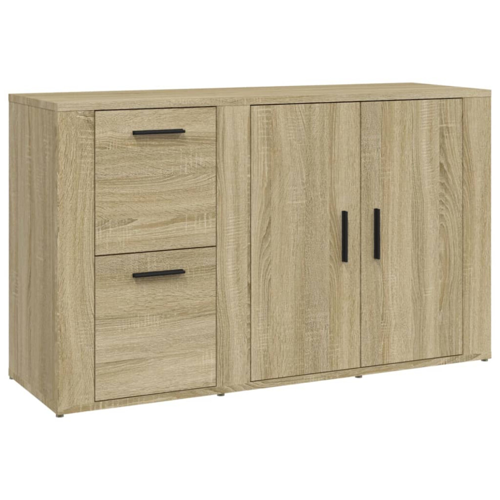 Vidaxl (Sonoma Oak) Sideboard Engineered Wood Storage Cupboard Organiser Multi Colours