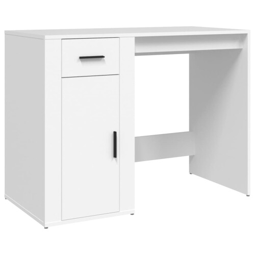 VidaXL (white) vidaXL Desk Office Table Computer Desk Study Working Table Engineered Wood