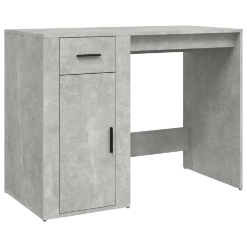 VidaXL (concrete grey) vidaXL Desk Office Table Computer Desk Study Working Table Engineered Wood 1