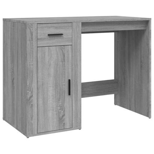 VidaXL (grey sonoma) vidaXL Desk Office Table Computer Desk Study Working Table Engineered Wood 1