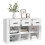 VidaXL (white) vidaXL Sideboard Engineered Wood Storage Cupboard Organiser Multi Colours 5