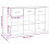 VidaXL (white) vidaXL Sideboard Engineered Wood Storage Cupboard Organiser Multi Colours 10
