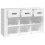 VidaXL (white) vidaXL Sideboard Engineered Wood Storage Cupboard Organiser Multi Colours 8