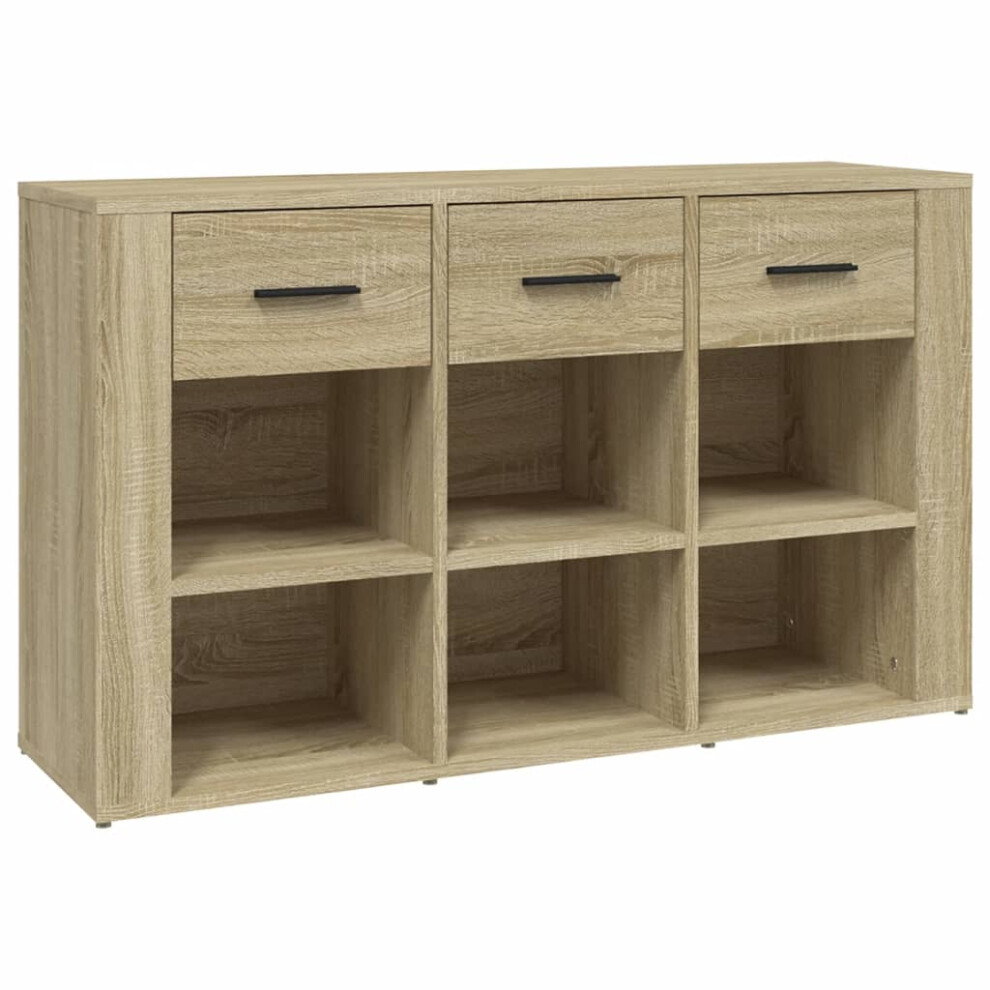 Vidaxl (Sonoma Oak) Sideboard Engineered Wood Storage Cupboard Organiser Multi Colours