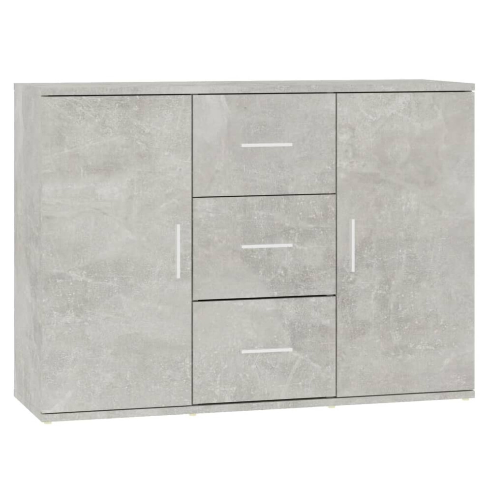 B&Q -  Sideboard Concrete Grey 91X29.5X65 Cm Engineered Wood - Image 3