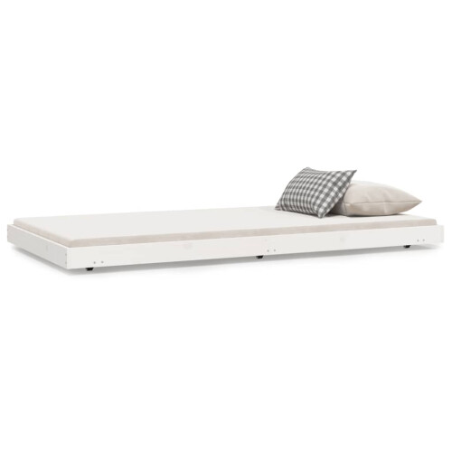 VidaXL (white, 80 x 200 cm) vidaXL Solid Wood Pine Bed Frame Wooden Bed Base Multi Colours Multi Sizes 1