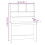 VidaXL (white) vidaXL Desk with Shelves Standing Desk Study Writing Table Engineered Wood 8
