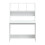 VidaXL (white) vidaXL Desk with Shelves Standing Desk Study Writing Table Engineered Wood 5