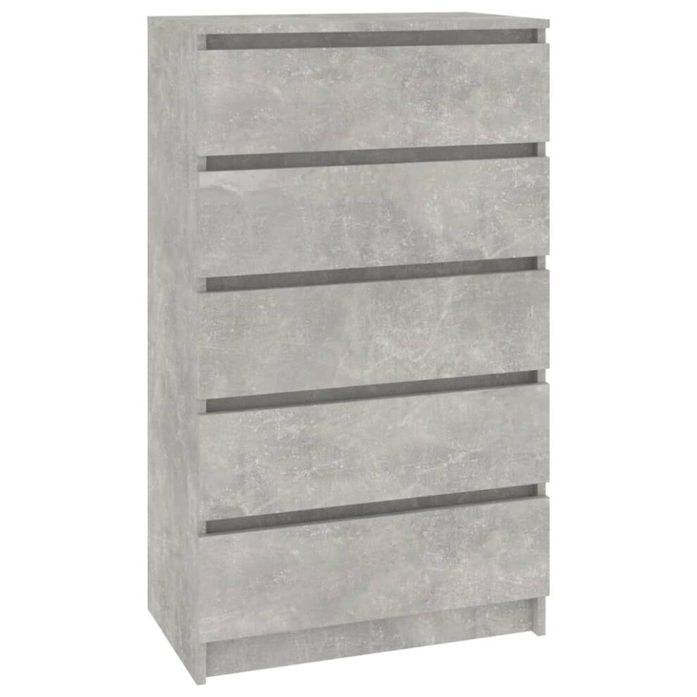 (concrete grey) vidaXL Drawer Cabinet Engineered Wood Storage Cabinet Chest Multi Colours