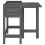 VidaXL (grey pine) vidaXL Garden Planter with Folding Tabletop Patio Flower Pot Solid Wood Pine 5