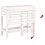 VidaXL (white pine) vidaXL Garden Planter with Folding Tabletop Patio Flower Pot Solid Wood Pine 7
