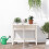 VidaXL (white pine) vidaXL Garden Planter with Folding Tabletop Patio Flower Pot Solid Wood Pine 3