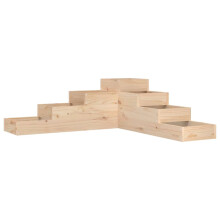 (natural pine, 106 x 104.5 x 36 cm) vidaXL Garden Planter Flower Pot Outdoor Planter Plant Pot Solid Wood Pine