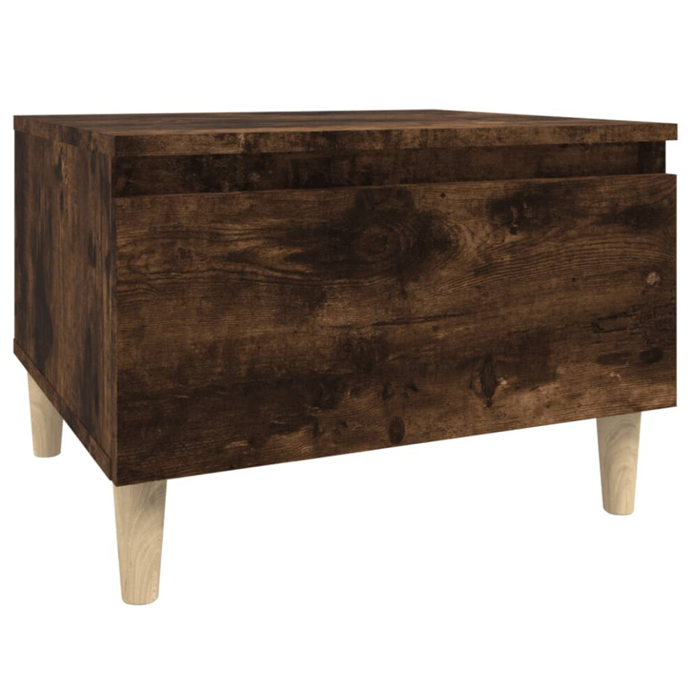 Vidaxl (Smoked Oak, Pcs) 1/2X Side Table Engineered Wood End Centre Side Table Multi Colours Size 1