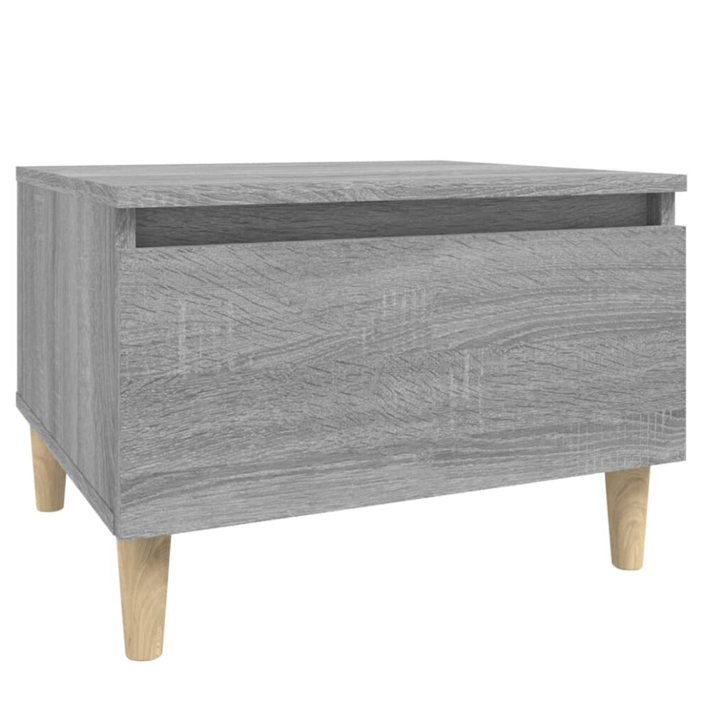 (grey sonoma, 1 pcs) vidaXL 1/2x Side Table Engineered Wood End Centre Side Table Multi Colours