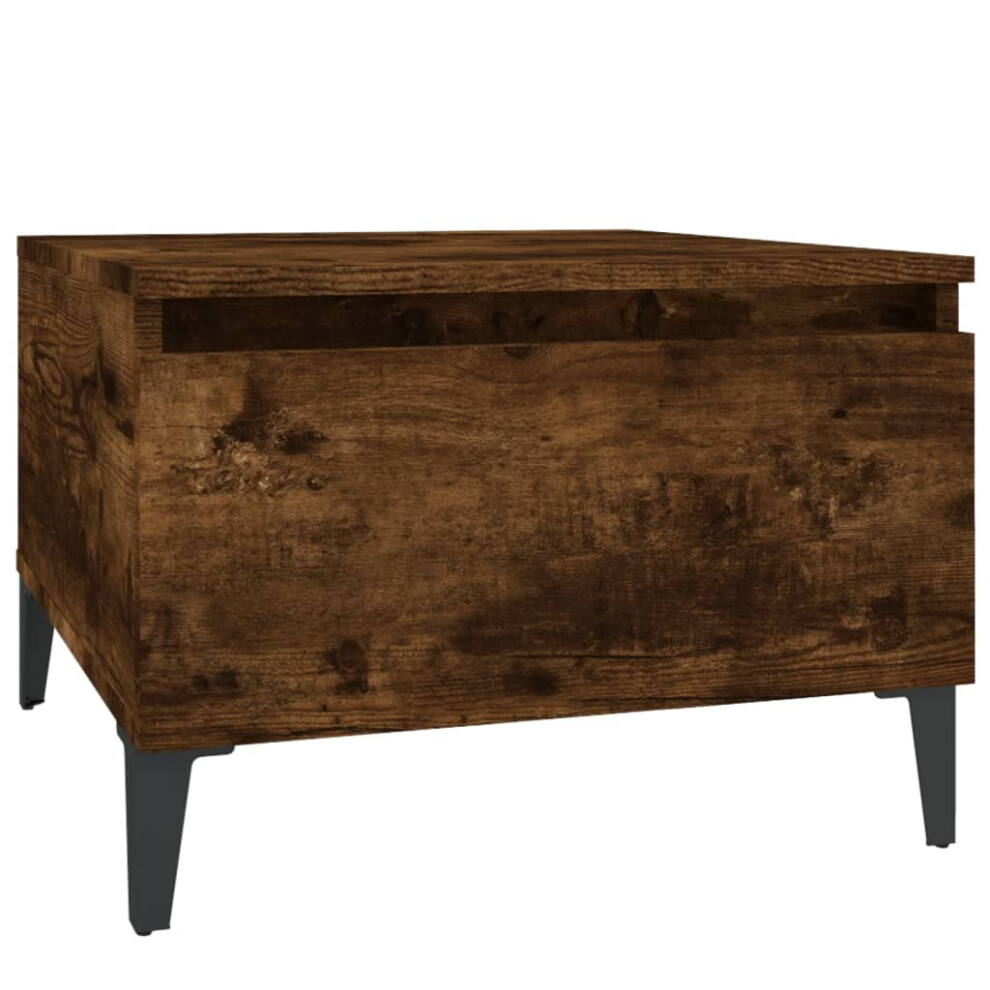 Vidaxl (Smoked Oak, Pcs) 1/2X Side Table Engineered Wood End Centre Side Table Multi Colours Size 1
