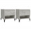 VidaXL (concrete grey, 2 pcs) vidaXL 1/2x Side Table White Engineered Wood Sofa Couch End Coffee Lamp Table 1