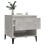 VidaXL (concrete grey, 2 pcs) vidaXL 1/2x Side Table White Engineered Wood Sofa Couch End Coffee Lamp Table 5