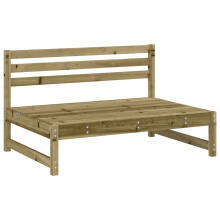 vidaXL Garten-Mittelsofa 120x80 cm Kiefernholz Imprägniert