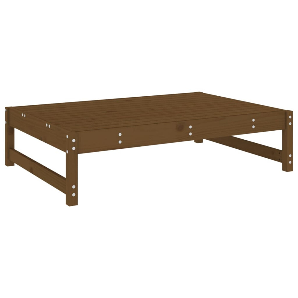 (honey brown pine, footrest) vidaXL Garden Middle Sofa Footrest Outdoor Sofa Coffee Table Solid Wood Pine