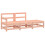 VidaXL (natural douglas, corner + middle + footrest) vidaXL Garden Middle Sofas Outdoor Sofa Sectional Sofa 2 pcs Solid Wood Pine 2