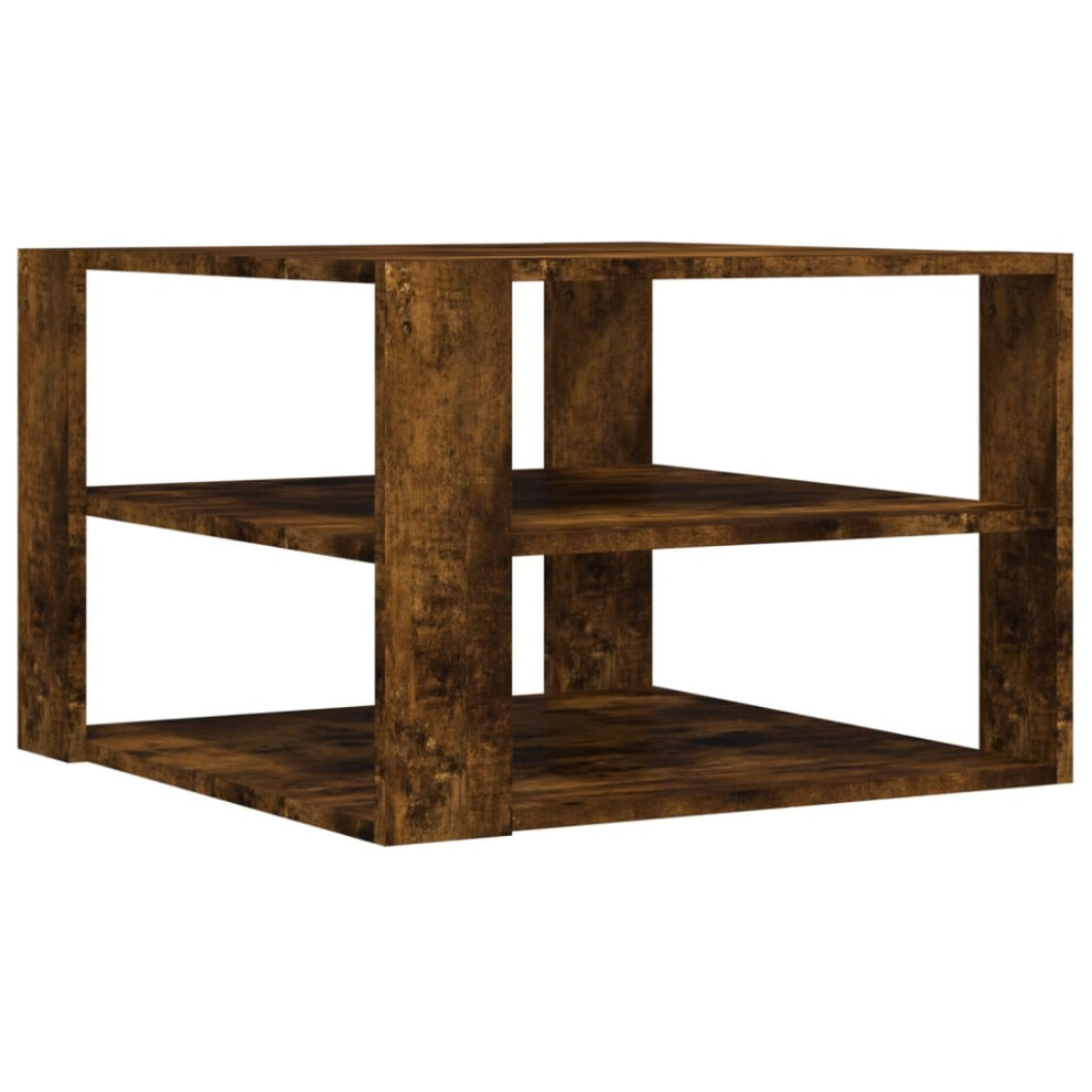 Vidaxl Brown (Smoked Oak) Coffee Table Side Table Sofa Table Telephone Table Engineered Wood