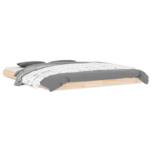 (natural, 160 x 200 cm) vidaXL Bed Frame Bedroom Bedstead Bed Base Mattress Foundation Solid Wood Pine