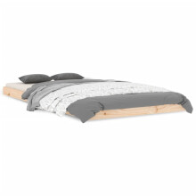 (natural, 100 x 200 cm) vidaXL Bed Frame Bedroom Bedstead Bed Base Mattress Foundation Solid Wood Pine