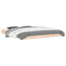 (natural, 150 x 200 cm) vidaXL Bed Frame Bedroom Bedstead Bed Base Mattress Foundation Solid Wood Pine