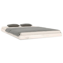 (white, 120 x 200 cm) vidaXL Bed Frame Bedroom Bedstead Bed Base Mattress Foundation Solid Wood Pine