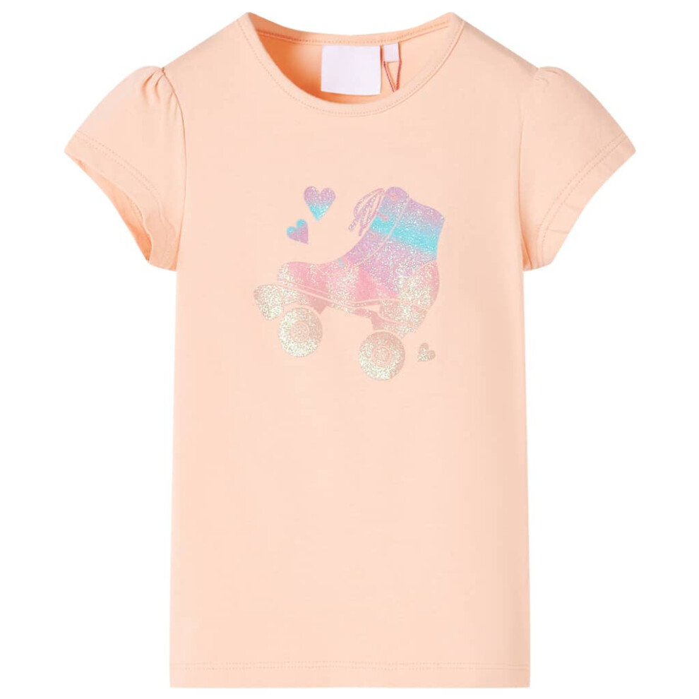 Vidaxl (Orange, 104) Kids' T-Shirt Short Sleeves Children's T Shirt Tee Roller Skate Print Soft