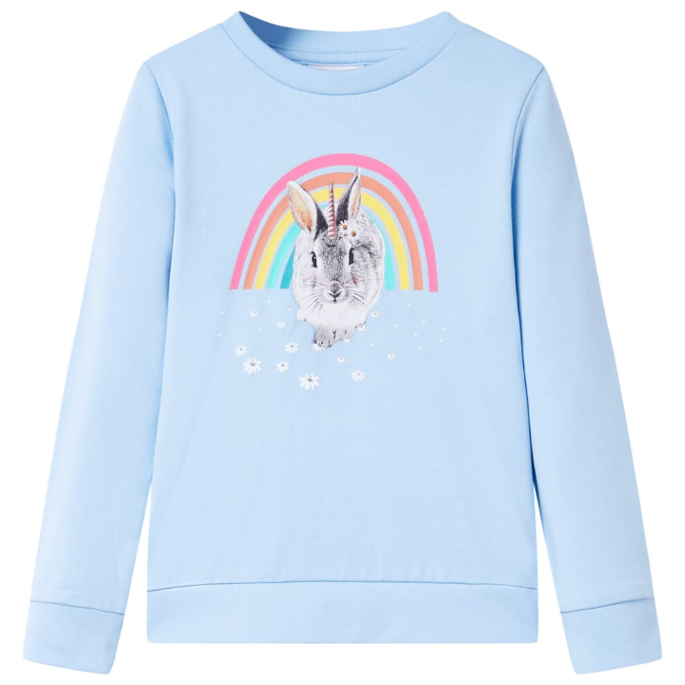 (blue, 104) Kids' Sweatshirt Children Long Sleeves Toddler Pullover Kids' Top Clothes