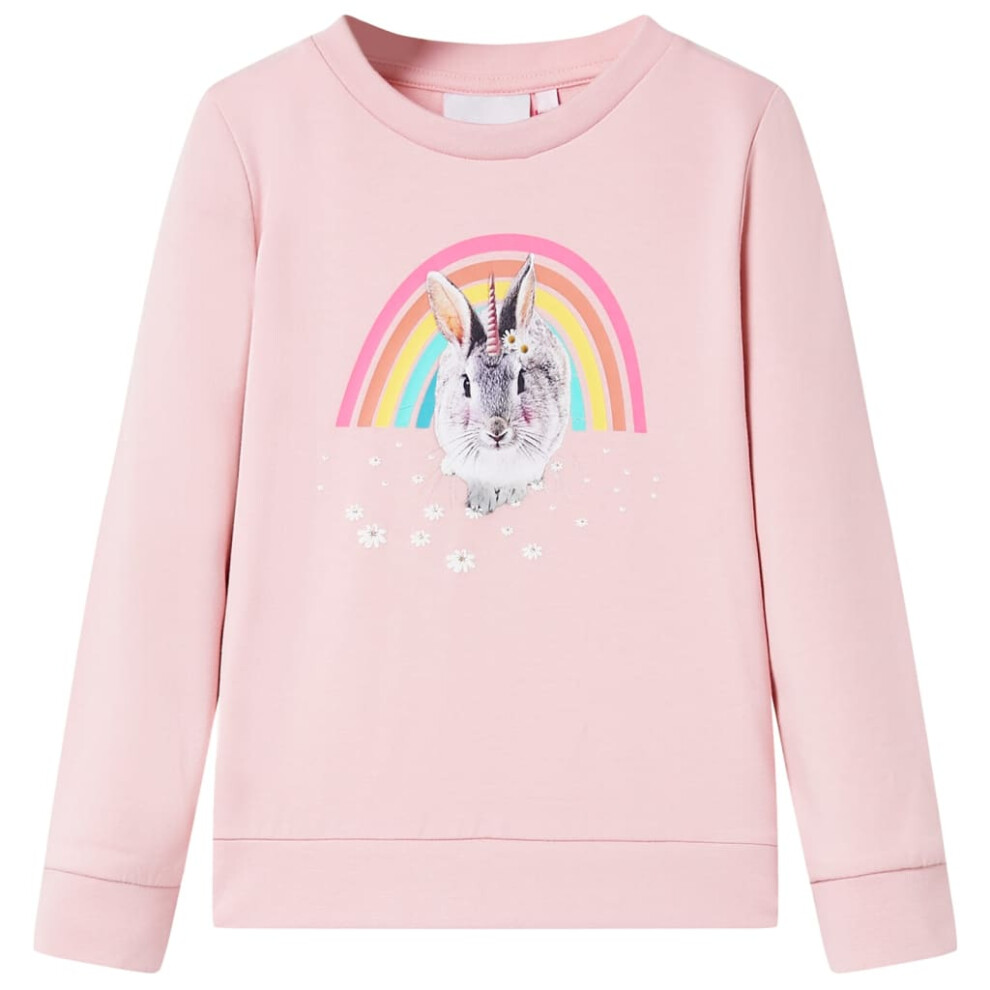 (pink, 116) Kids' Sweatshirt Children Long Sleeves Toddler Pullover Kids' Top Clothes