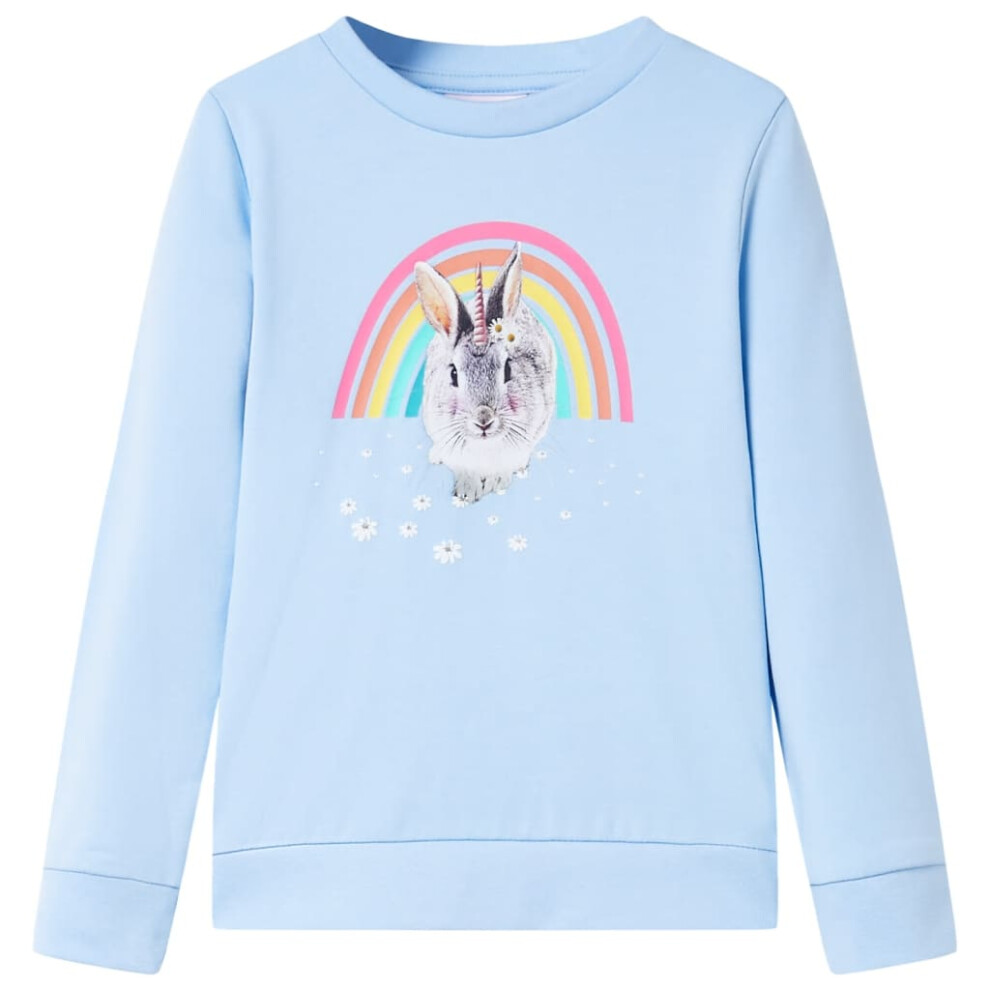 (blue, 116) Kids' Sweatshirt Children Long Sleeves Toddler Pullover Kids' Top Clothes