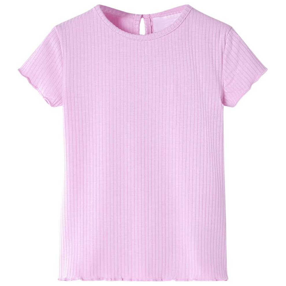 (pink, 140) Kids' T-shirt Short Sleeves Children's T Shirt Kids' Tops Toddler Tee Lila