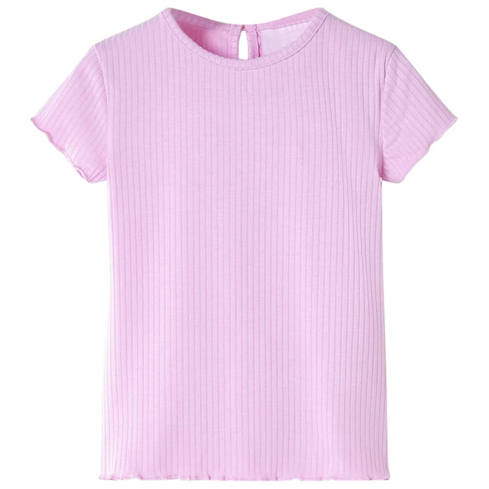 New Vidaxl Women's (, 104) Kids' T-Shirt Short Sleeves Children's T Shirt Kids' Tops Toddler Tee Lila Pink