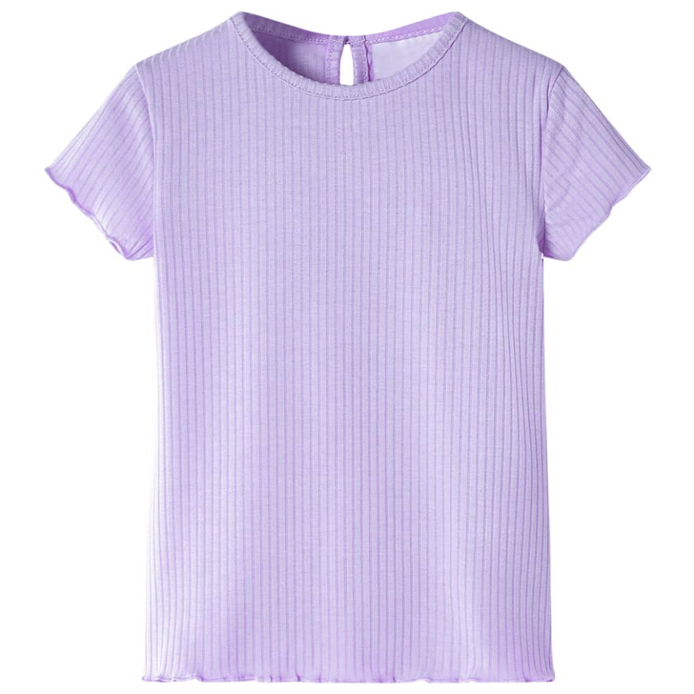 (lila, 128) Kids' T-shirt Short Sleeves Children's T Shirt Kids' Tops Toddler Tee Lila