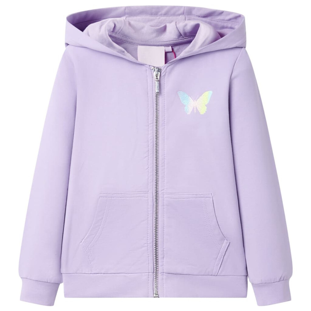 New Vidaxl Girls (Lila, 104) Kids' Hooded Sweatshirt Pull Over Toddler Kids' Tops Children's Hoodie Jacket