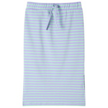 (mint, 128) Kids' Straight Skirt with Stripes Children Front Split Girl's Straight Skirt