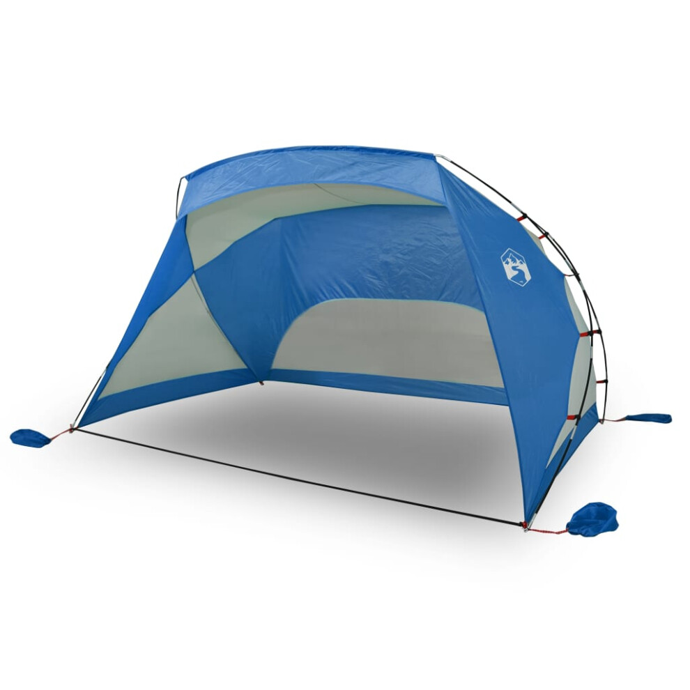 Vidaxl (Blue) Beach Tent Patio Picnic Lightweight Sun Shelter Shade Tent 185T Taffeta Blue