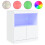 VidaXL (white) vidaXL Sideboard with LED Lights Cupboard Highboard Storage Buffet Cabinet 1